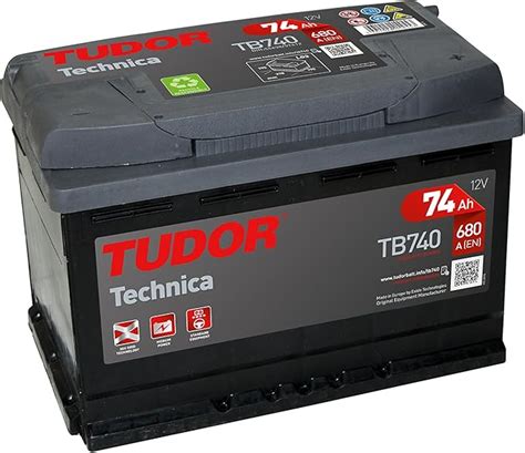 Tudor TB740. Batteria dell'auto Tudor 74Ah 12V 